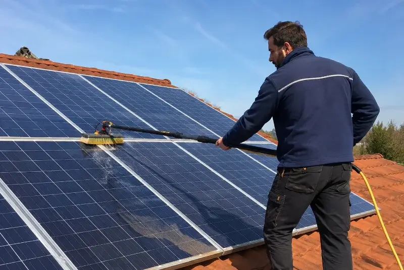 Nettoyage et entretien de panneaux solaires à Faugères